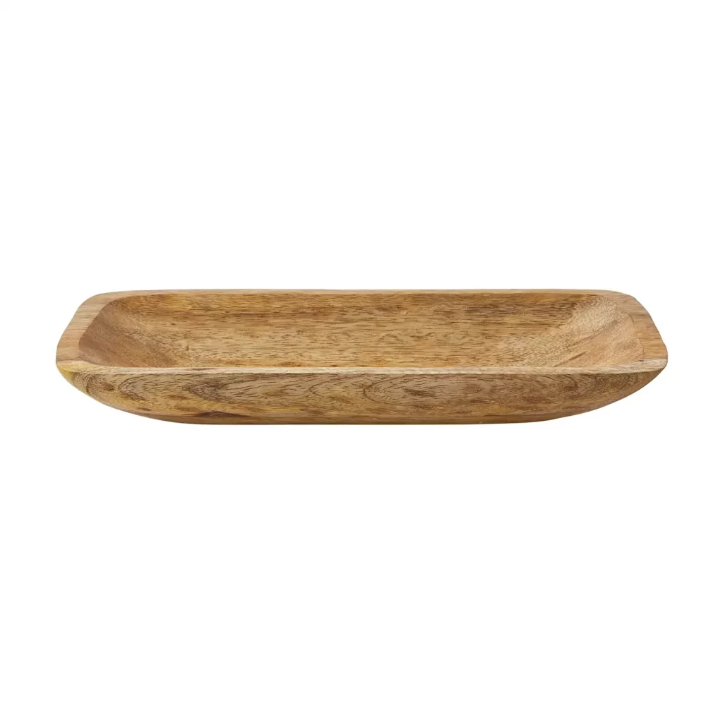 Better Homes & Gardens 12_ x 6_ Hand Carved Wood Tray